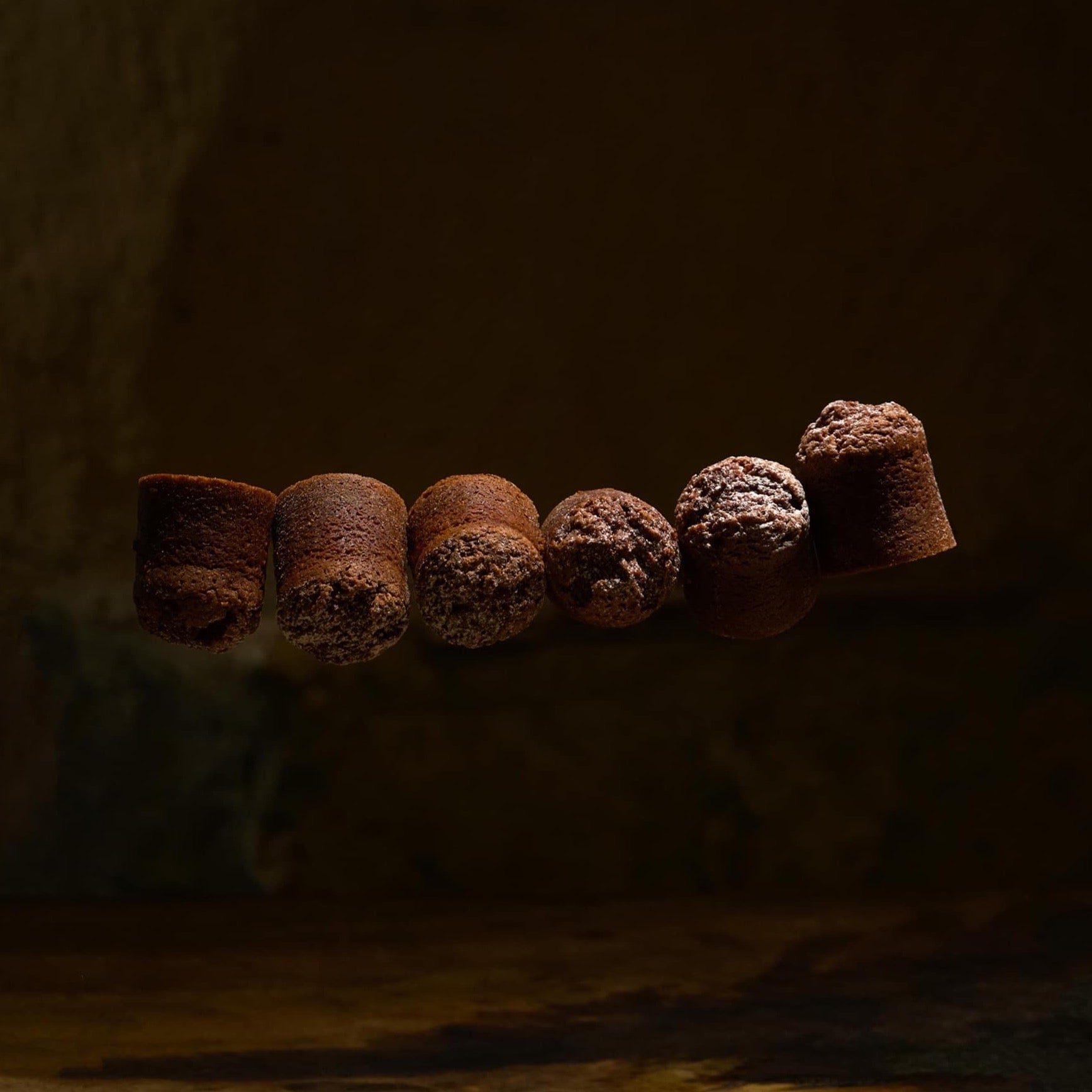 Financiers de chocolate